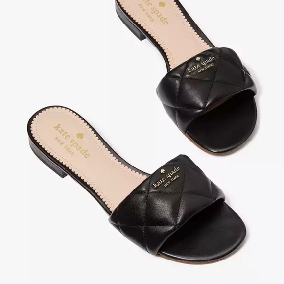 ⭐️Brand new(without tags)Kate Spade ♠️ quilted pillow top sandals💕 - Picture 3 of 6